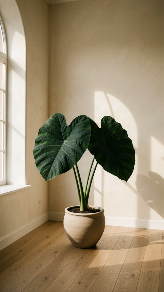 A variegated Monstera specimen photographed in the LiveGoods laboratory