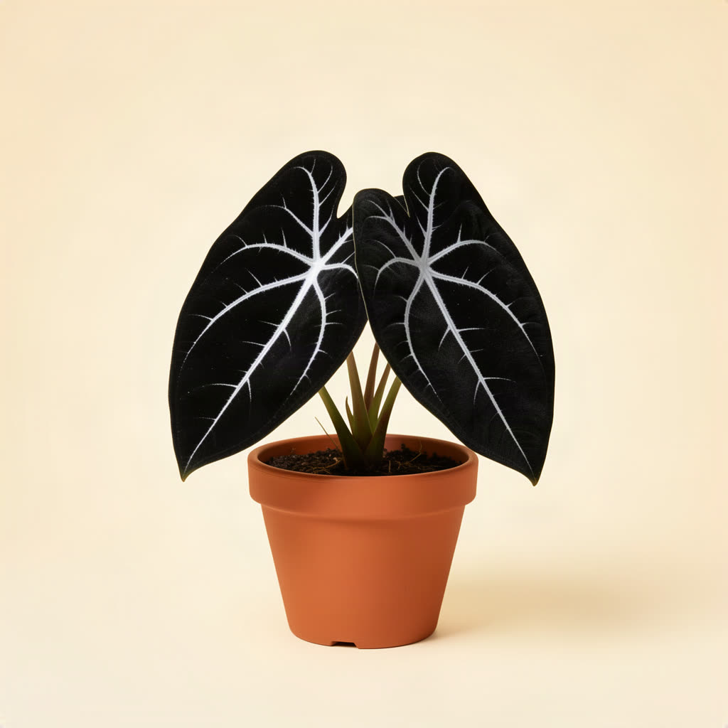 Alocasia reginula 'Black Velvet'